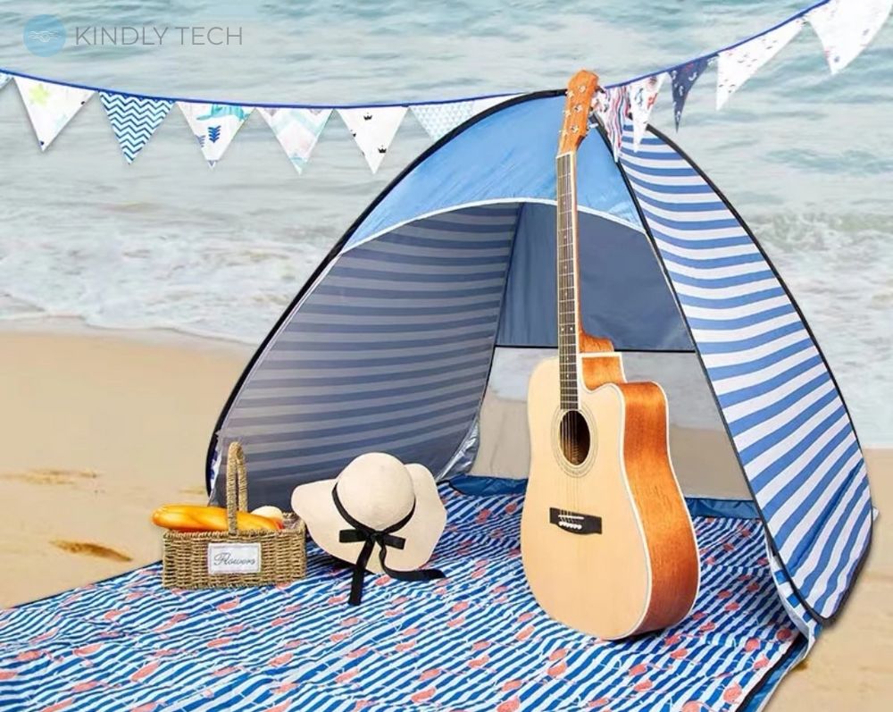 Палатка автоматическая пляжная Stripe, 150х165х110 см, Blue