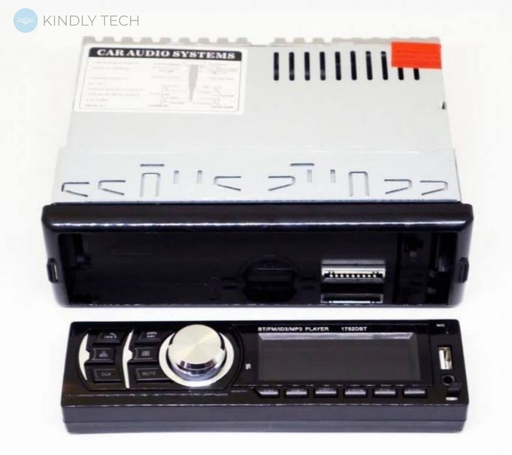 Автомагнітола 1DIN MP3 1782DBT (1 USB, 2 USB-зарядка, TF card, bluetooth)