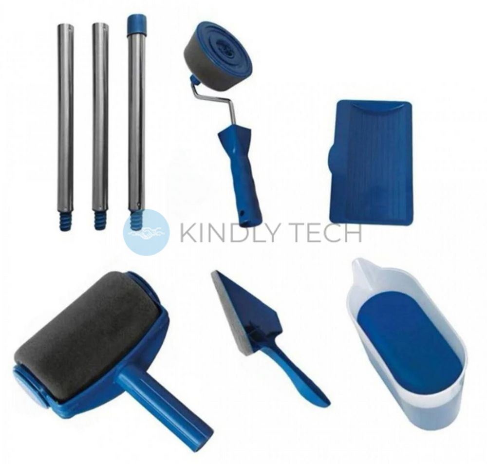 Комплект валиків Paint Roller для фарбування приміщень і поверхонь з резервуаром для наповнення фарби
