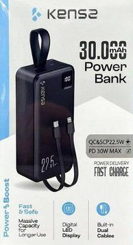 Павербанк KENSA 30000 mAh 22,5W &ndash; потужне заряджання в дорозі