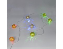 Гирлянда-нить (String-Lights) 20Parts-M внутренняя, провод прозрачный 3м, Разноцветная
