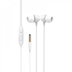 Проводные наушники с микрофоном 3.5mm — Celebrat G4 — White