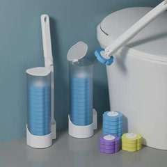Универсальная щетка для уборки ванной и туалета со сменными насадками AND-6-10