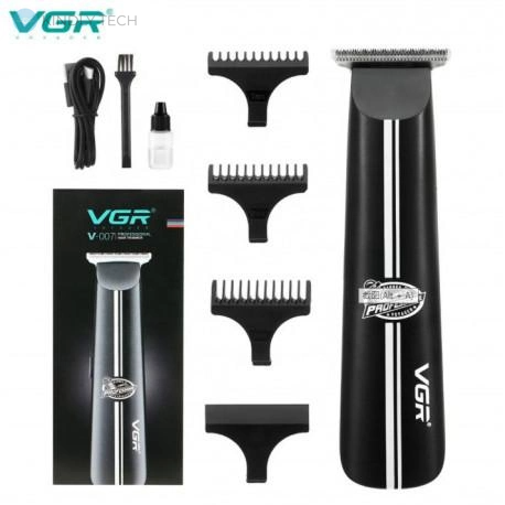 Машинка для стрижки бороди та вусів VGR V-007, 4 насадки