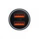 Автомобільний зарядний пристрій Car Charger | 60W | 2U — Baseus (CGJM0000) Golden Contactor Max Dual Fast Charger — Dark Gray
