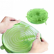 Универсальные силиконовые крышки 6 шт Super stretch silicone lids Зеленые