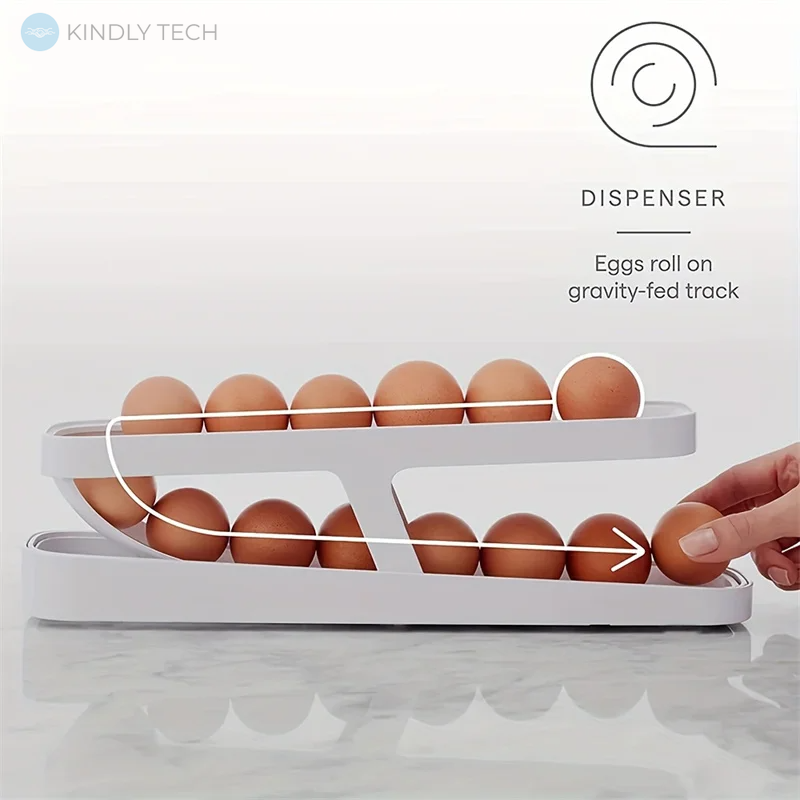 Лоток для яєць Автоматична висувна полиця для яєць контейнер-органайзер W41