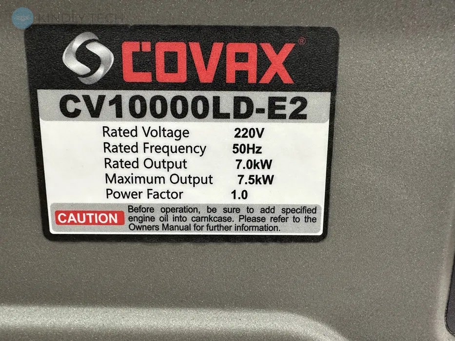 Генератор бензиновий COVAX CV10000LD-E2 7/7,5 кВт