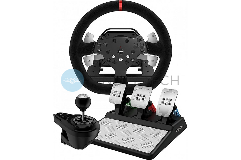 Ігрове кермо PXN V10 Gaming Racing з педалями та важелем КПП PC/PS3/PS4/XO/SWITCH