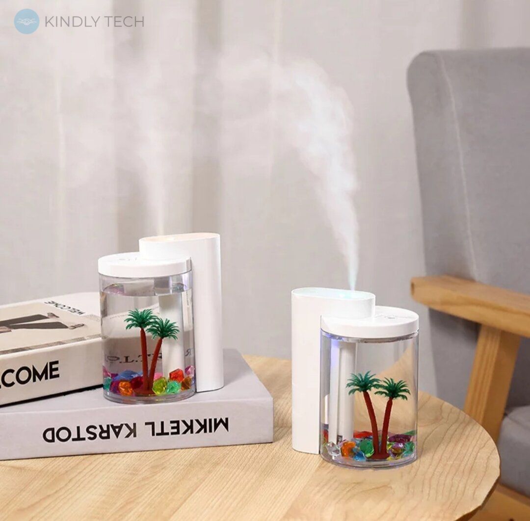 Увлажнитель воздуха с подсветкой 7 цветов Humidifier - Kindly Tech: Сделай  Жизнь Проще