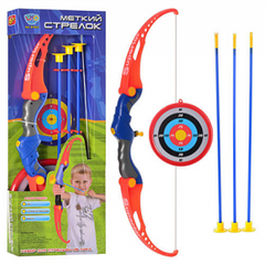 Детский лук Limo Toy стрелы на присосках, мишень 65,5-24,5-5см