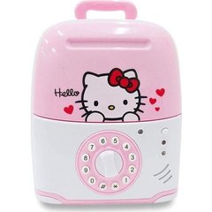 Электронная копилка, сейф "Hello kitty круглая" для детей с кодовым замком