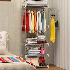 Напольная вешалка для одежды Multifunctional Hanger For Bedroom 170x55x35см, Silver Grey