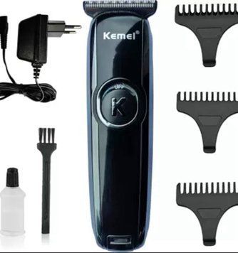 Акумуляторна машинка для стрижки волосся Kemei KM-3800 з регульованими насадками та дисплеєм