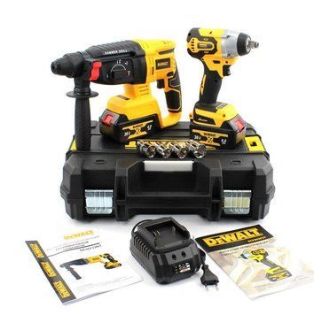Набір 2в1 DeWalt 36V &mdash; Перфоратор DCH133NT + Гайковерт DCF892P2T