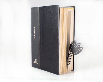 Разделитель &mdash; закладка для книг &laquo;Тюльпан&raquo;, Чорний