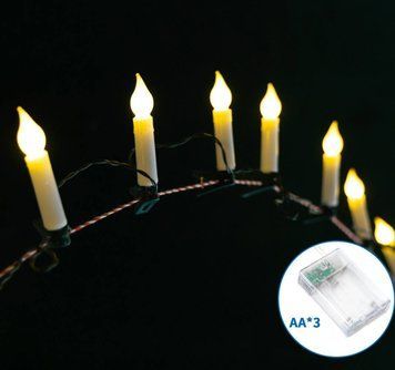 Гирлянда со свечами 0,3М2М, 10 LED
