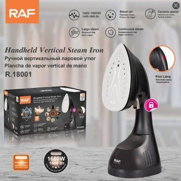 Отпариватель ручной для одежды RAF R.18001 Steam Iron Черный 1600Вт