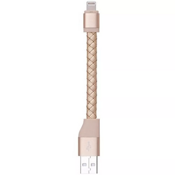 Кабель Lightning 2.4A (0.1m) &mdash; Momax DL1 &mdash; Gold