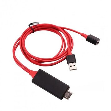 Конвертер видео (кабель) MHL HDMI G02 на TYPE-C, на MICRO, на IPHONE (1м)