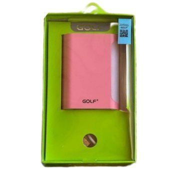 Портативний зарядний пристрій повербанк Golf з ліхтариком 10000 mAh, Білий