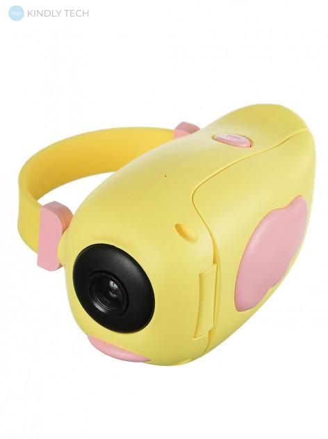 Детская цифровая видеокамера Smart Kids Video Camera HD DV-A100, Yellow