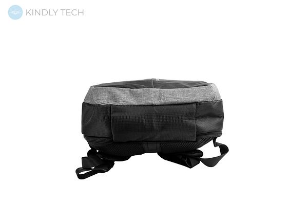 Рюкзак для ноутбука с защитой от кражи Fashion style Черный и серый