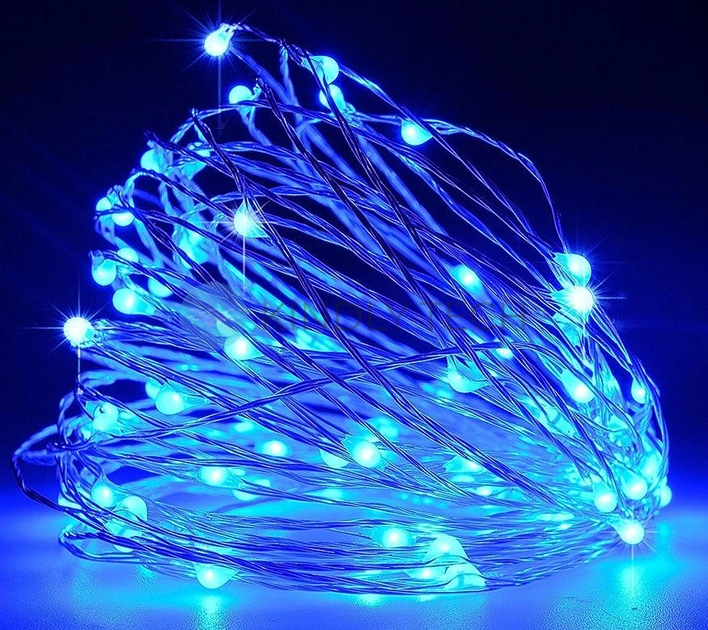 Гирлянда &laquo;Роса&raquo;, 500 LED, 50 м, USB, синее свечение