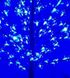 Світлодіодне декоративне дерево з квітами 1,3м, колір ламп - синій, стовбур чорний