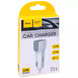 Автомобільний зарядний пристрій Car Charger | 2.4A | 2U — Hoco Z23 White