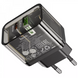Зарядний пристрій Home Charger | 20W | 2 PD | QC3.0 — Hoco N34 Dazzling — Transparent Black