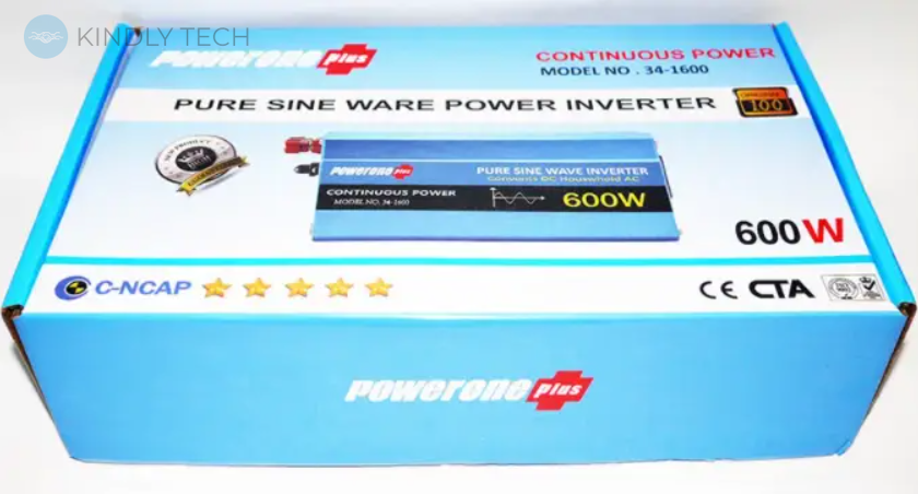 Инвертор PowerOne Plus 600W 12v220