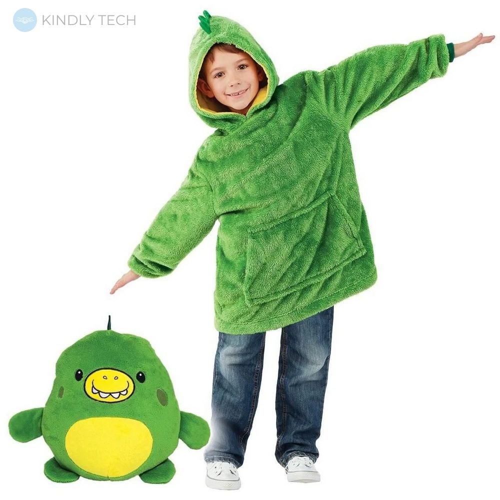 Детская толстовка для детей 3в1 Huggle Pets (зеленый)