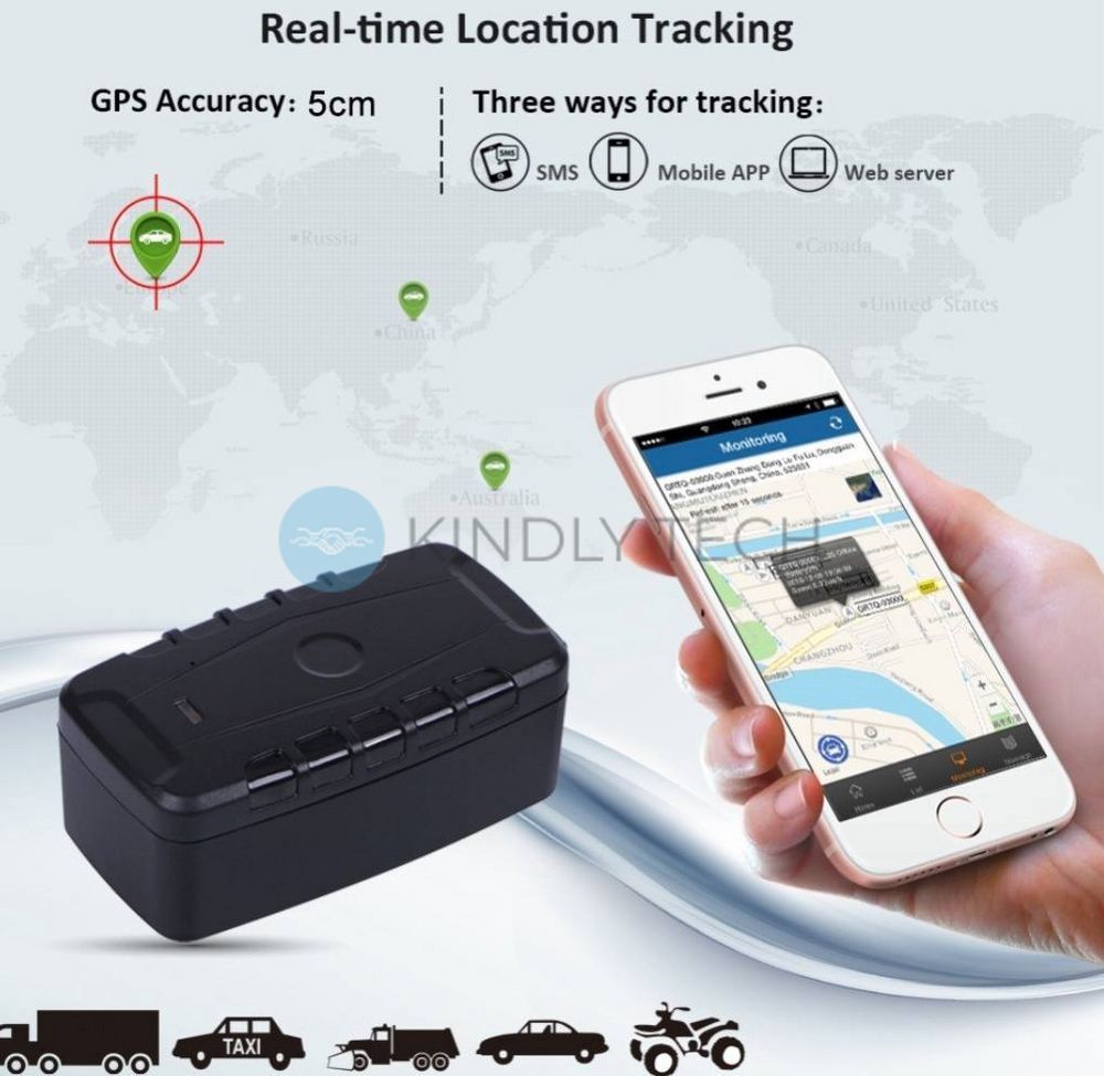 GPS-трекер автомобільний AK20000 з потужними магнітами та акумулятором 6000 мАч