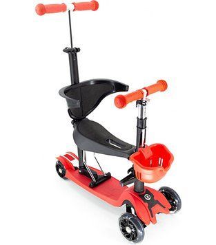 Дитячий самокат 5 в 1 Scooter Smart BH5 з батьківською ручкою, Червоний
