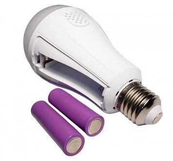 Светодиодная смарт лампа LED Emergency Lamp с двумя аккумуляторами E27 20W1200*2 ZZ-37