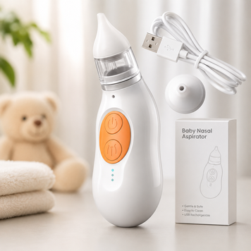 Портативний дитячий назальний аспіратор Baby Nasal Aspirator з USB-зарядкою для очищення носика немовлят