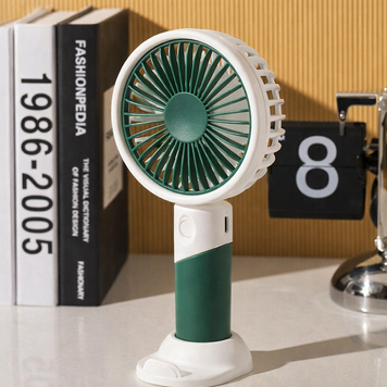 Портативный мини вентилятор Portable Fan 6+ аккумуляторный USB,Зеленый