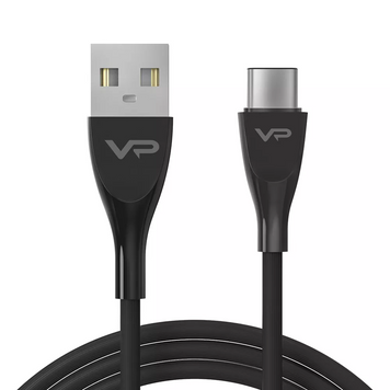 Кабель USB C 3A (1m) &mdash; Veron SC08 Silicon &mdash; Black