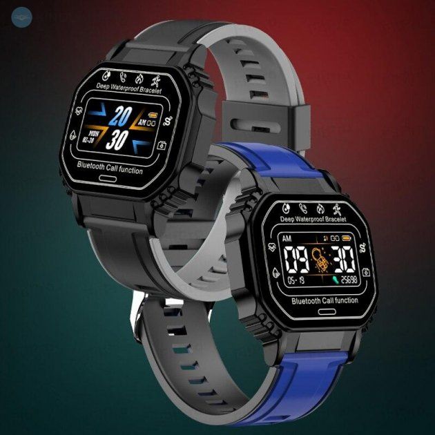 Смарт часы Smart watch B3-2 умный браслет с функциями Красные