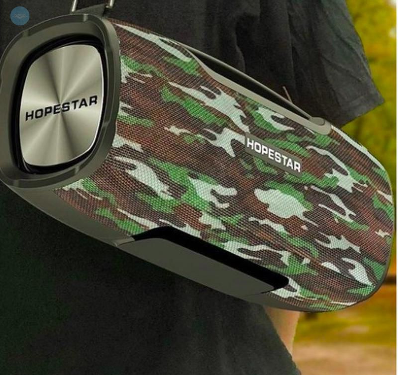 Колонка HOPESTAR A6 PRO з мікрофоном green camouflage