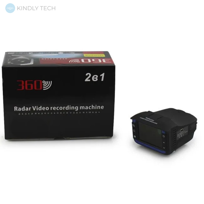 Автомобильный видеорегистратор с антирадаром DVR VG3 2 in1, видео 1080P
