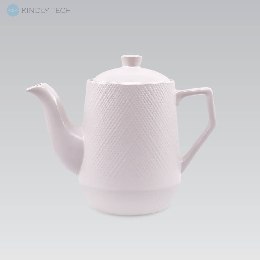 Керамический чайник-заварник (0,8 л) Maestro MR-20002-08, Белый