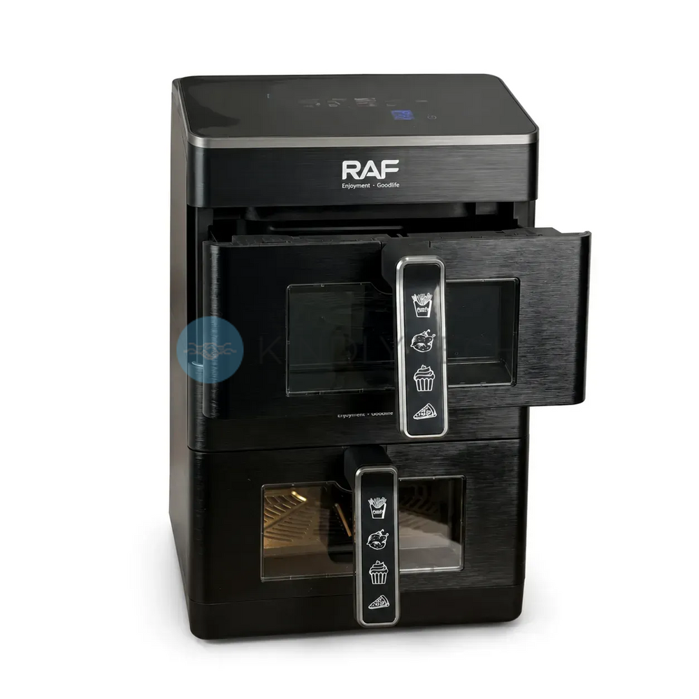 Мощная двойная аэрофритюрница RAF R.5225 3300 Вт 12 л Dual Zone с 2 независимыми корзинами