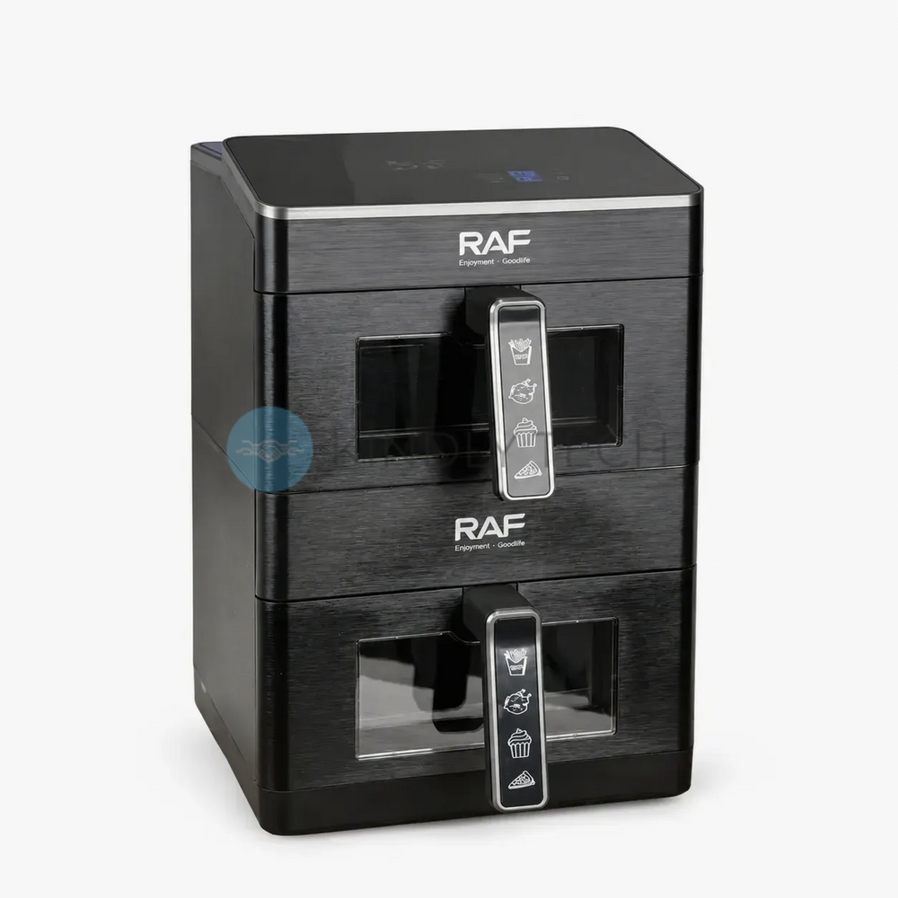 Мощная двойная аэрофритюрница RAF R.5225 3300 Вт 12 л Dual Zone с 2 независимыми корзинами