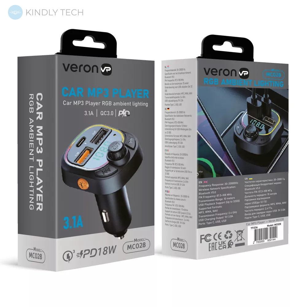 Автомобильный Fm Modulator MP3 — Veron — MC028