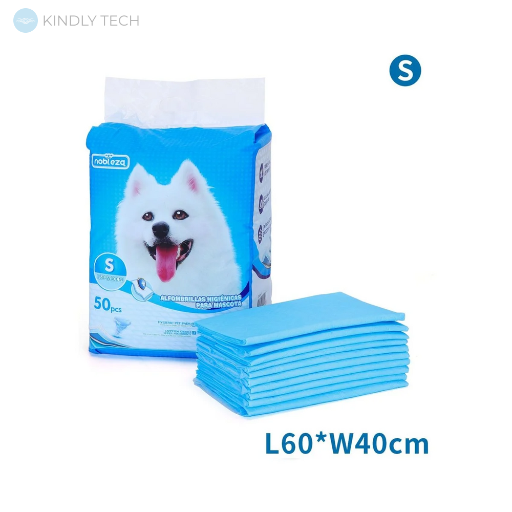 Пеленки для собак и кошек Одноразовый туалет для домашних животных 60*40 см. 50 шт.