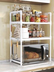 Стелаж для кухні Kitchen multifunctional storage rack, 2 полиці, Білий