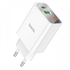 Зарядное устройство Home Charger | 20W | PD | QC3.0 — Hoco C100A — White