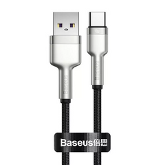 Кабель USB C 40W (0.25m) — Baseus (CATJK-01) Cafule Series Metal Data — Black